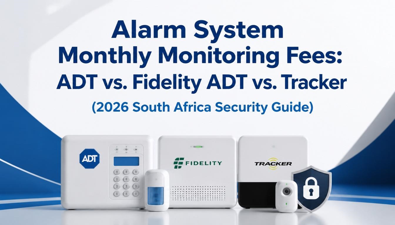 Alarm System Monthly Monitoring Fees: ADT vs. Fidelity ADT vs. Tracker (2026 South Africa Security Guide) Alarm System Monthly Monitoring Fees: ADT vs. Fidelity ADT vs. Tracker (2026 South Africa Security Guide)