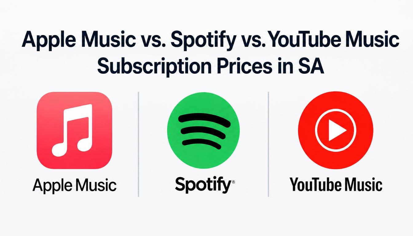 Apple Music vs. Spotify vs. YouTube Music Subscription Prices in SA