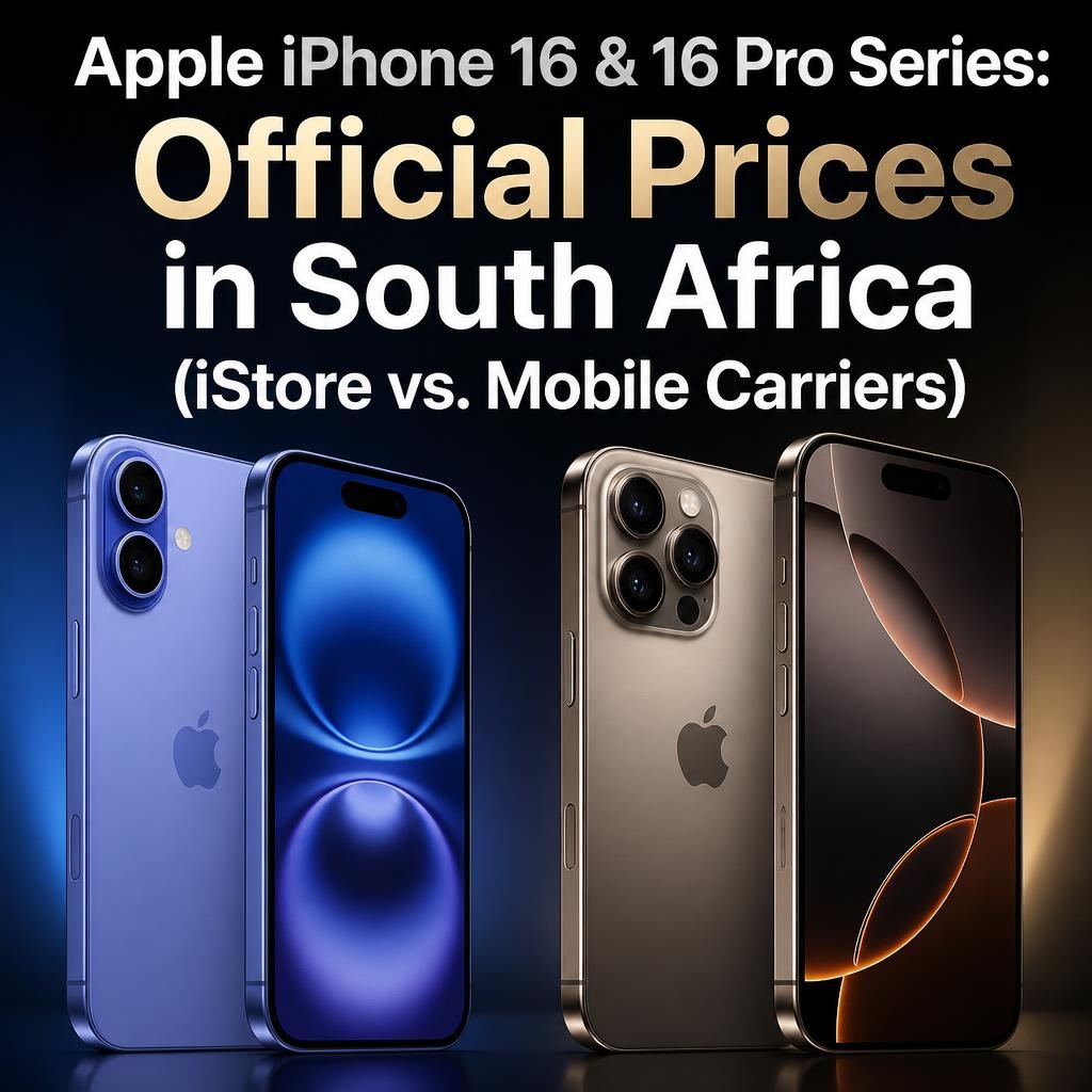 Apple iPhone 16 & 16 Pro Series: Official Prices in South Africa (iStore vs. Mobile Carriers) Apple iPhone 16 & 16 Pro Series: Official Prices in South Africa (iStore vs. Mobile Carriers)