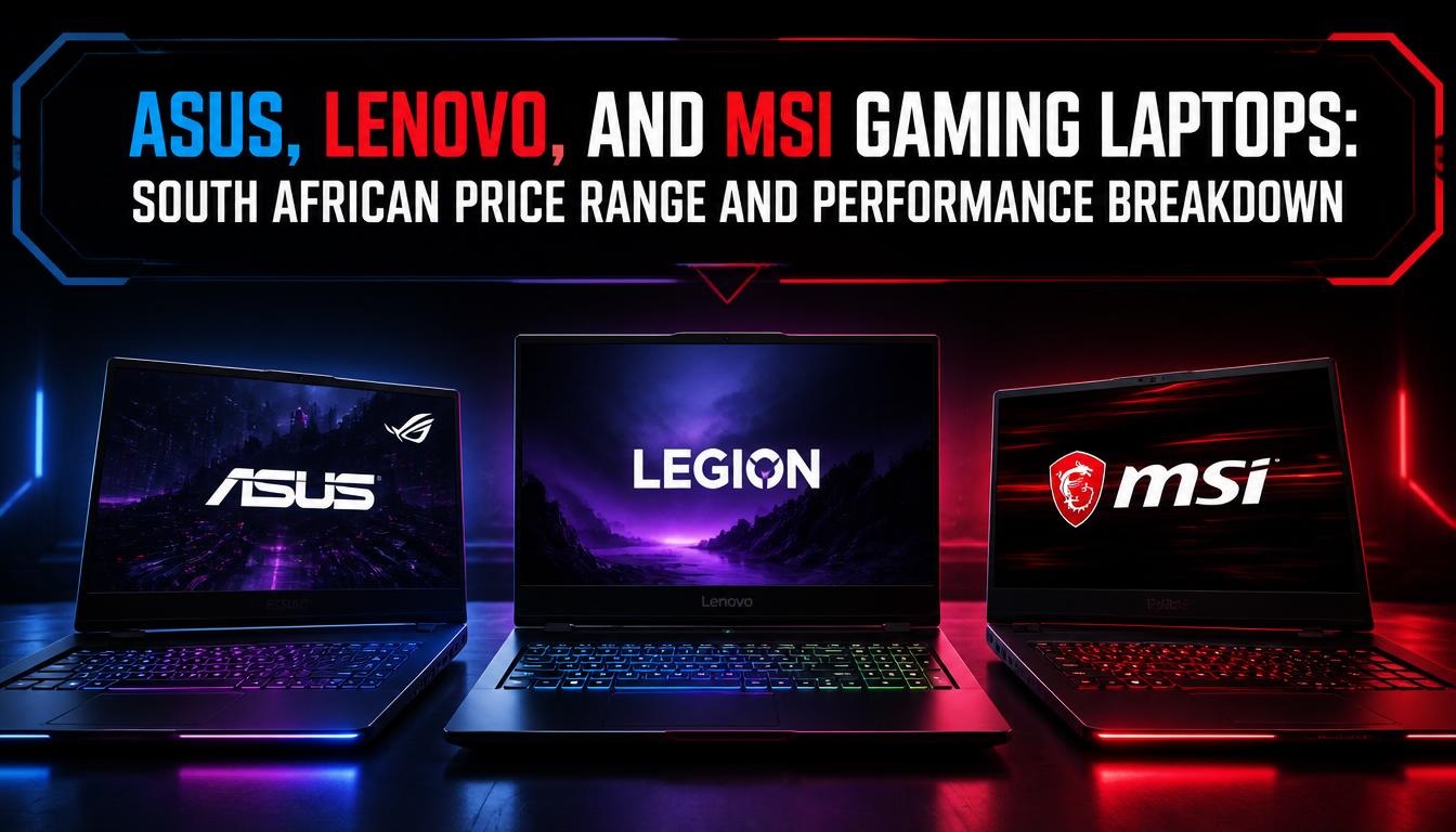 Asus, Lenovo, and MSI Gaming Laptops: South African Price Range and Performance Breakdown Asus, Lenovo, and MSI Gaming Laptops: South African Price Range and Performance Breakdown