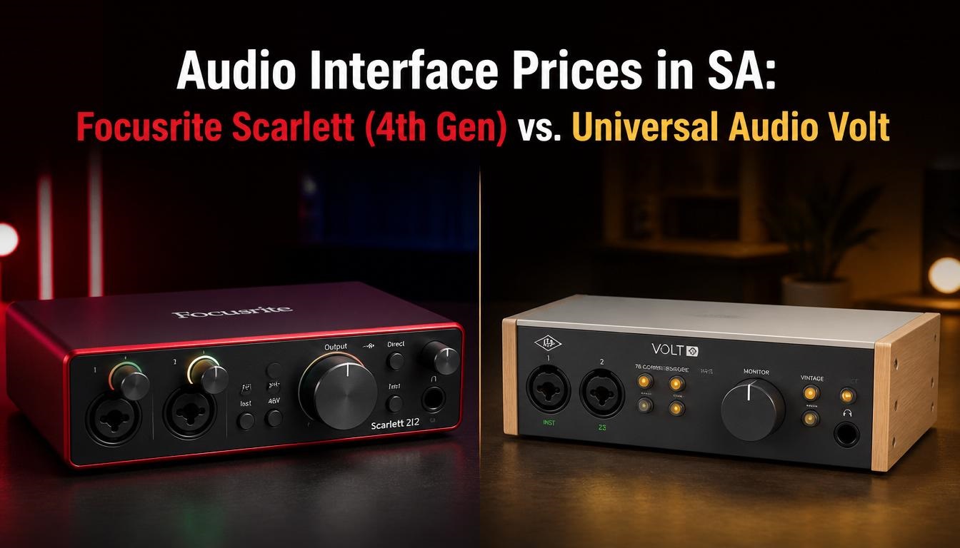 Audio Interface Prices in SA: Focusrite Scarlett (4th Gen) vs. Universal Audio Volt