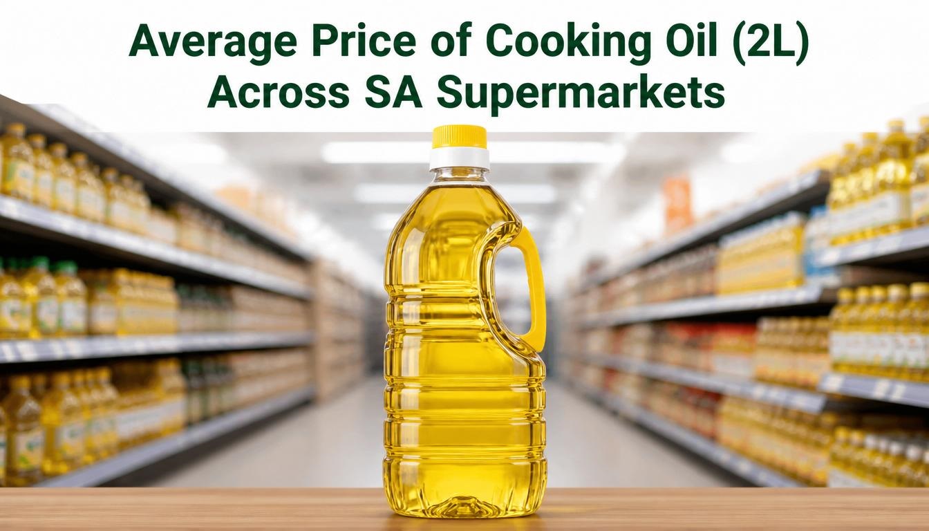 Average Price of Cooking Oil (2L) Across SA Supermarkets