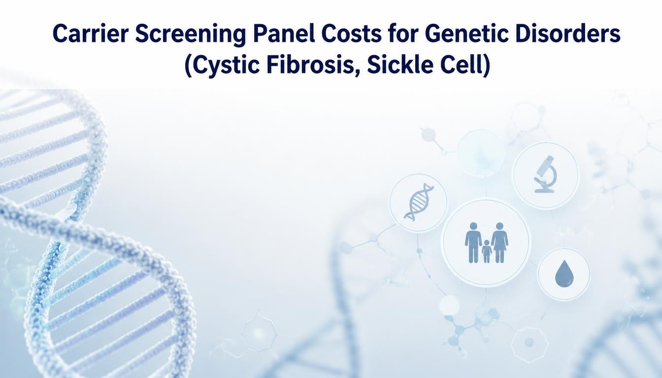 Carrier Screening Panel Costs for Genetic Disorders (Cystic Fibrosis, Sickle Cell)