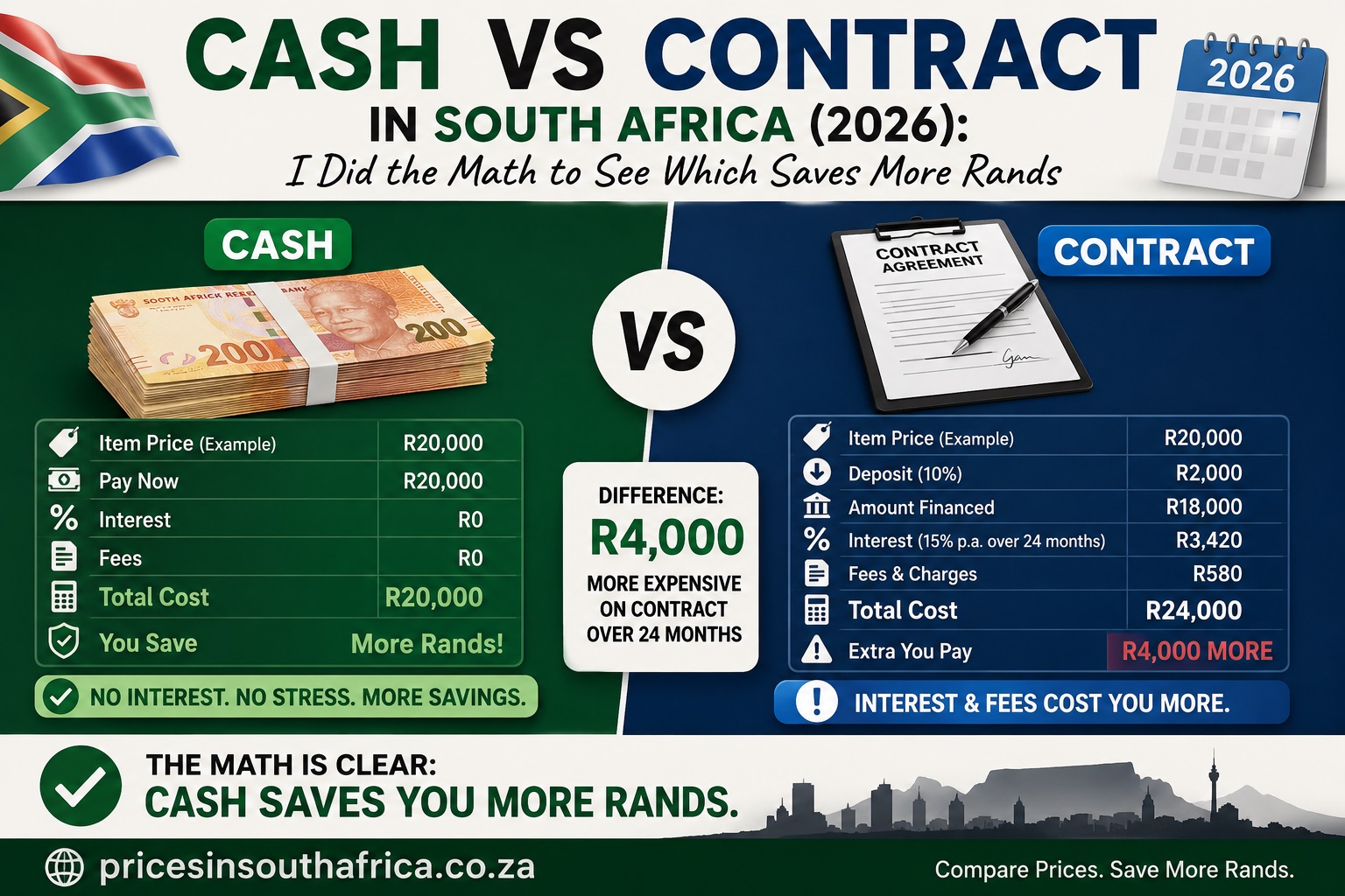 Cash vs Contract in South Africa (2026)