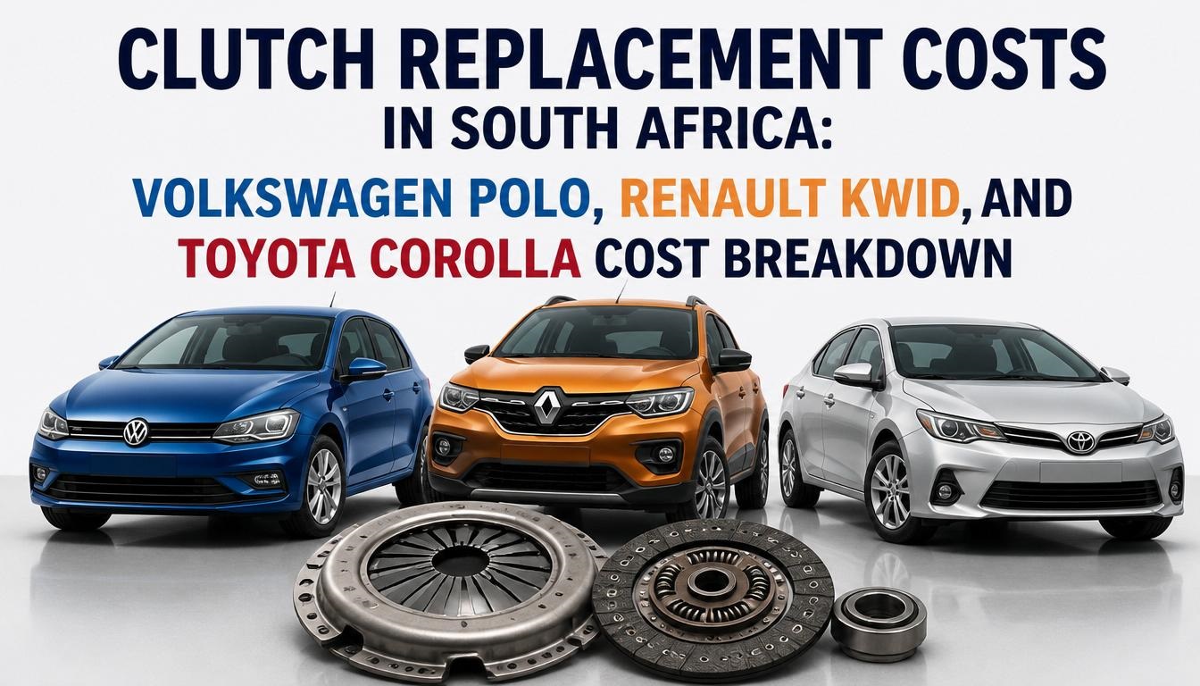 Clutch Replacement Costs in South Africa: Volkswagen Polo, Renault Kwid, and Toyota Corolla Cost Breakdown