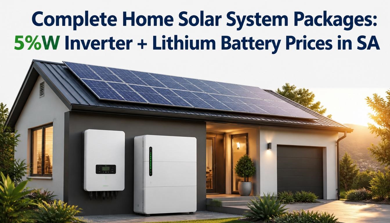 Complete Home Solar System Packages 5kW Inverter + Lithium Battery Prices in SA Complete Home Solar System Packages: 5kW Inverter + Lithium Battery Prices in SA