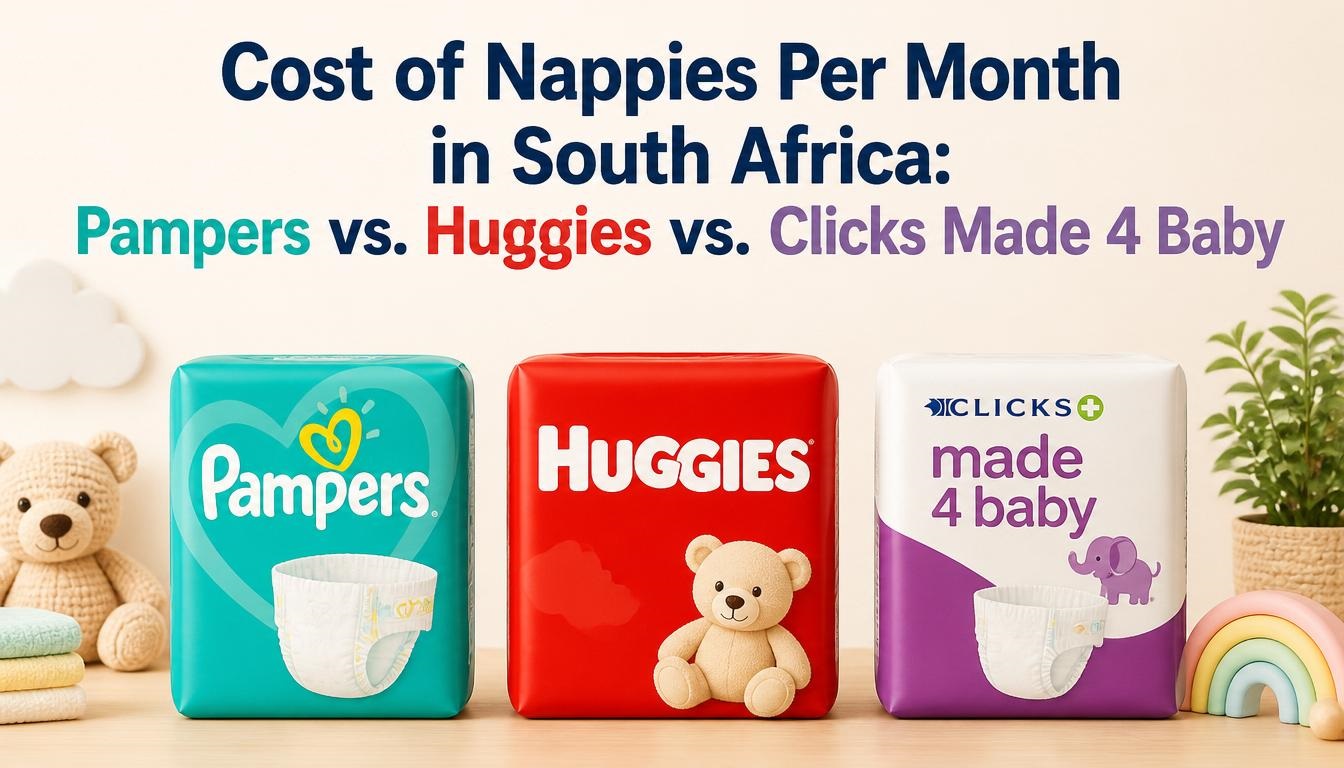 Cost of Nappies Per Month in South Africa: Pampers vs. Huggies vs. Clicks Made 4 Baby
