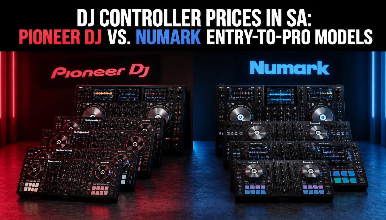 DJ Controller Prices in SA: Pioneer DJ vs. Numark Entry-to-Pro Models