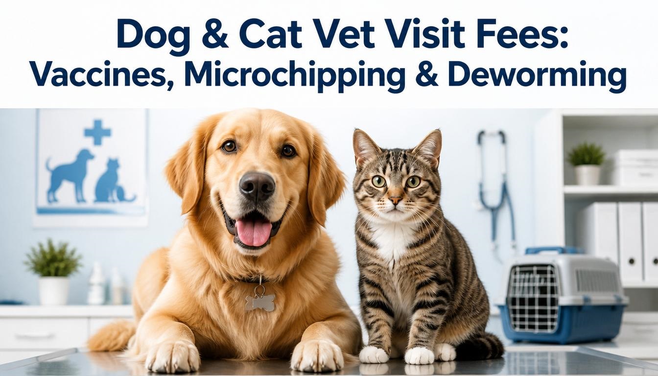 Dog & Cat Vet Visit Fees: Vaccines, Microchipping & Deworming