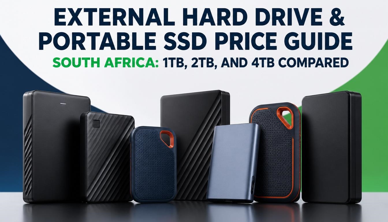 External Hard Drive & Portable SSD Price Guide South Africa: 1TB, 2TB, and 4TB Compared