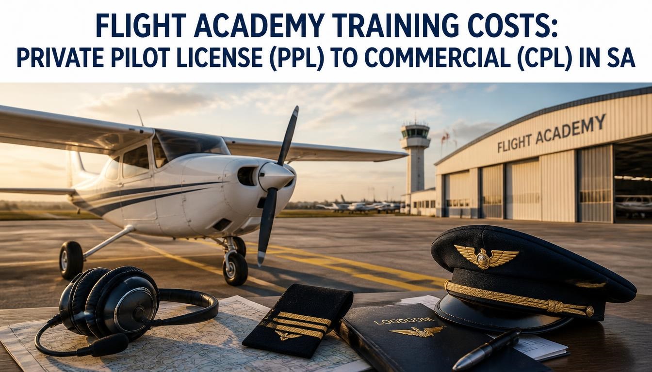 Flight Academy Training Costs: Private Pilot License (PPL) to Commercial (CPL) in South Africa