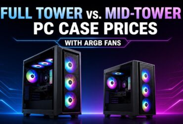 Full Tower vs. Mid-Tower PC Case Prices with ARGB Fans