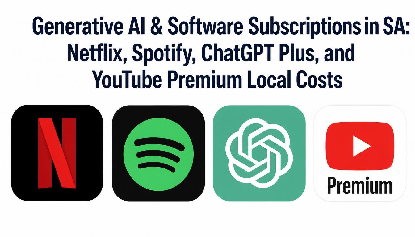 Generative AI & Software Subscriptions in SA: Netflix, Spotify, ChatGPT Plus, and YouTube Premium Local Costs Generative AI & Software Subscriptions in SA
