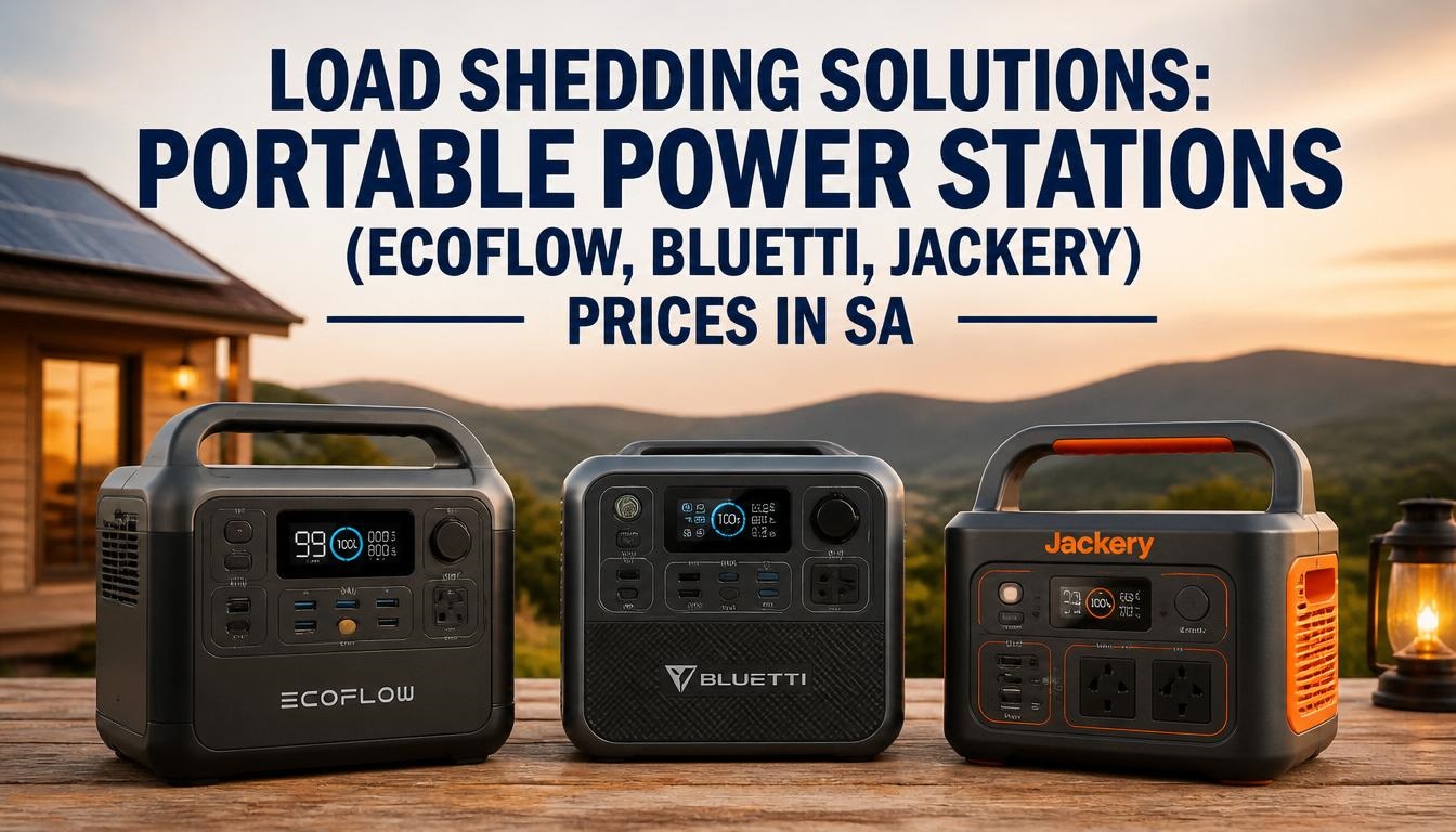 Load Shedding Solutions Portable Power Stations (EcoFlow, Bluetti, Jackery) Prices in SA Load Shedding Solutions: Portable Power Stations (EcoFlow, Bluetti, Jackery) Prices in SA