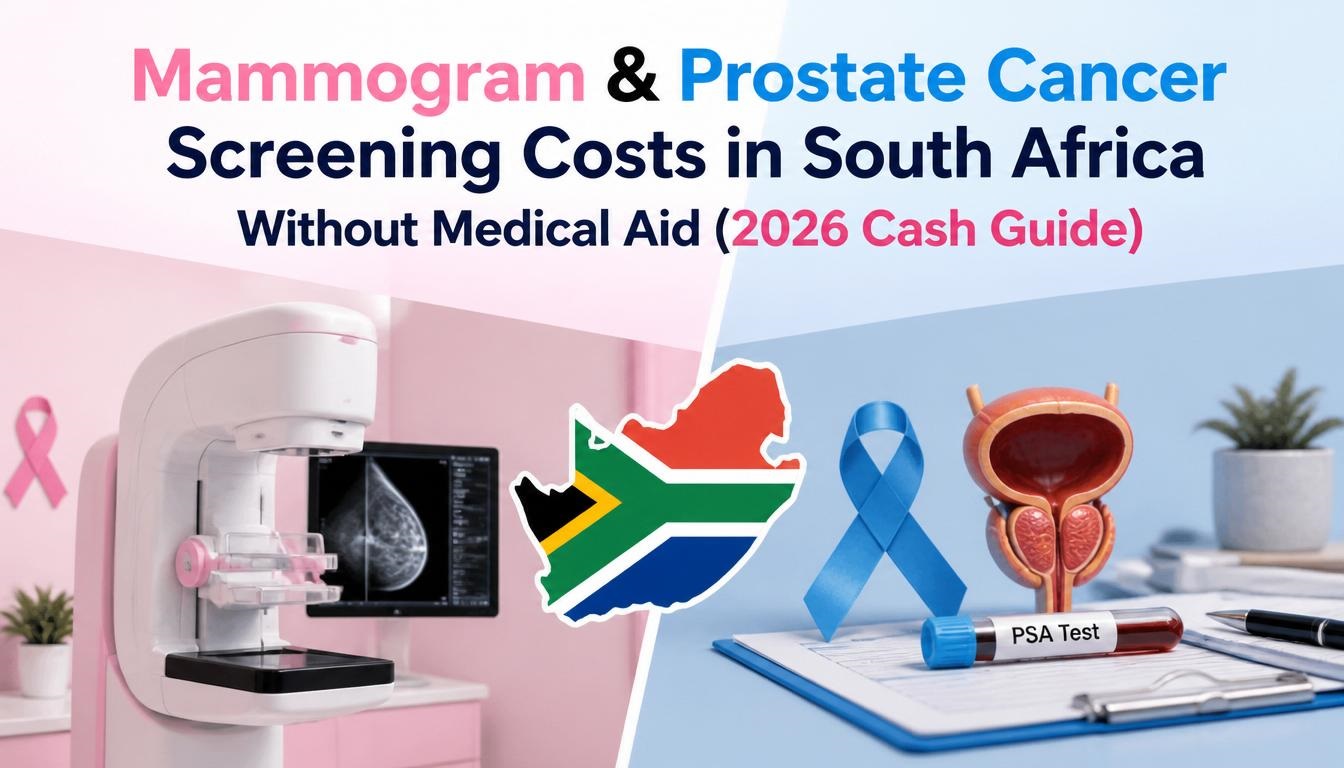 Mammogram & Prostate Cancer Screening Costs in South Africa Without Medical Aid (2026 Cash Guide)