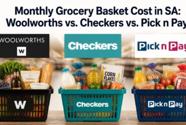 Monthly Grocery Basket Cost in SA: Woolworths vs. Checkers vs. Pick n Pay