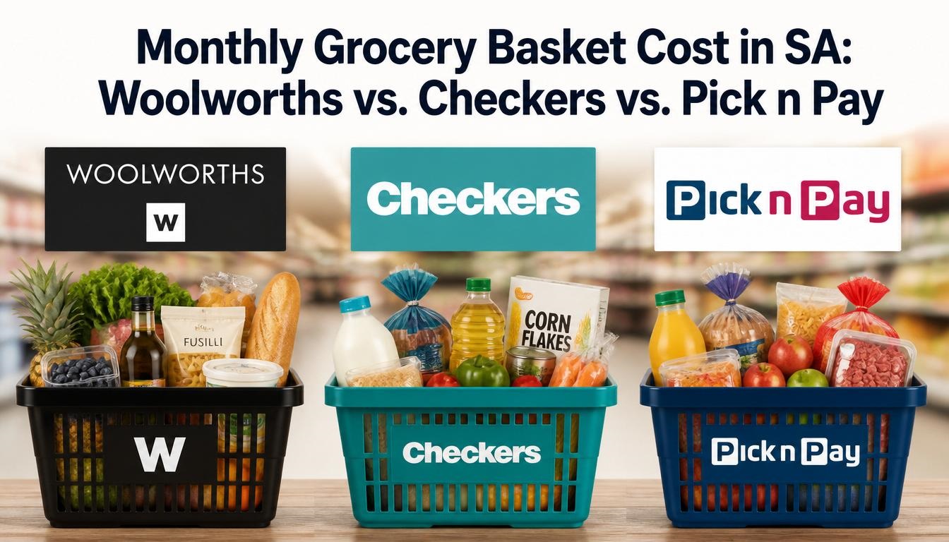 Monthly Grocery Basket Cost in SA: Woolworths vs. Checkers vs. Pick n Pay Monthly Grocery Basket Cost in SA: Woolworths vs. Checkers vs. Pick n Pay
