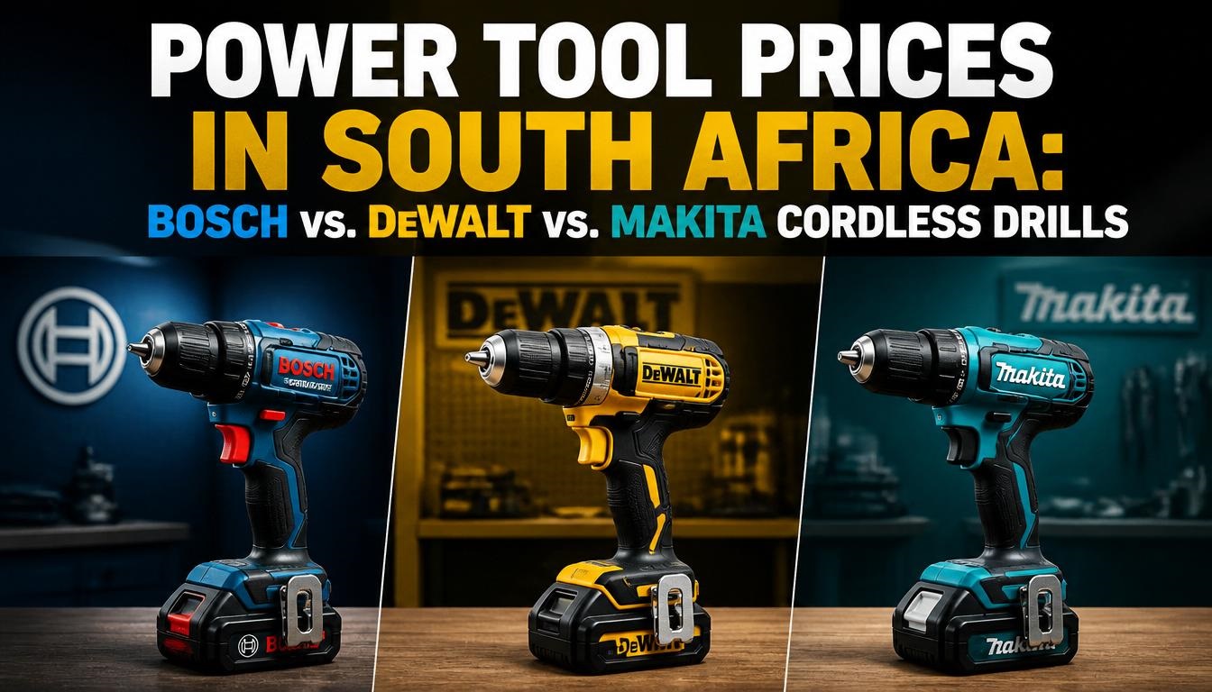 Power Tool Prices in South Africa Bosch vs. DeWalt vs. Makita Cordless Drills Power Tool Prices in South Africa: Bosch vs. DeWalt vs. Makita Cordless Drills
