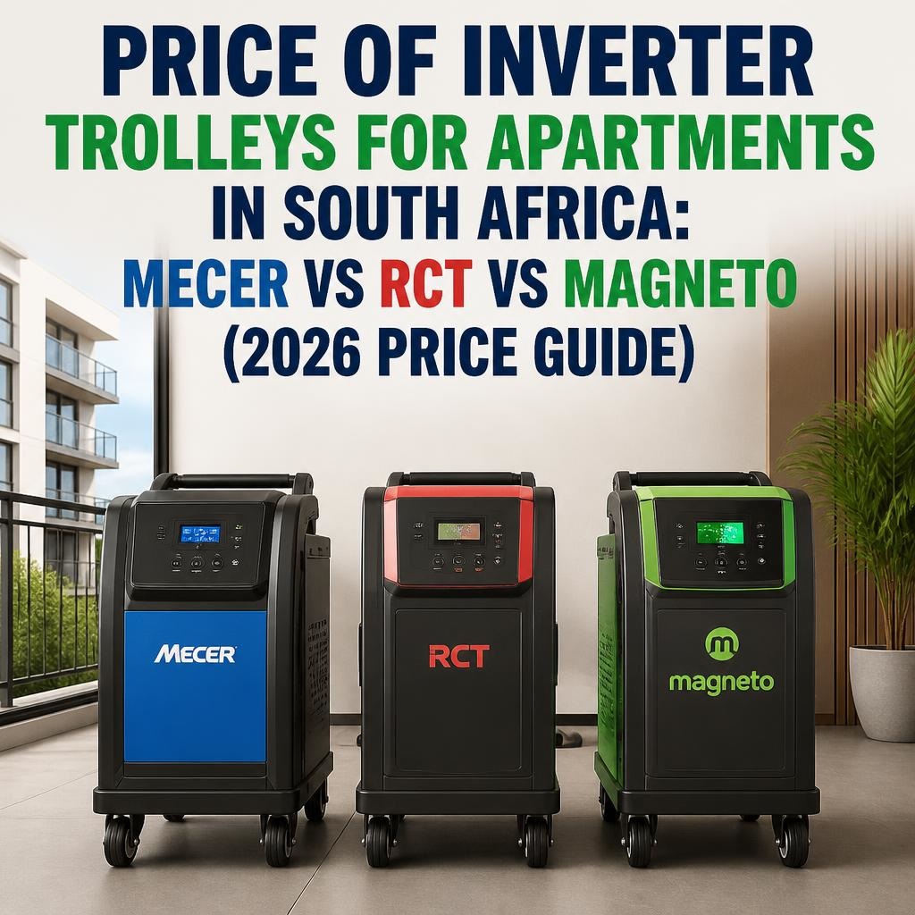 Price of Inverter Trolleys for Apartments in South Africa: Mecer vs RCT vs Magneto (2026 Price Guide) Price of Inverter Trolleys for Apartments in South Africa: Mecer vs RCT vs Magneto (2026 Price Guide)