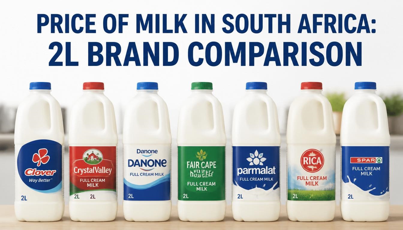 Price of Milk in South Africa: 2L Brand Comparison Price of Milk in South Africa: 2L Brand Comparison