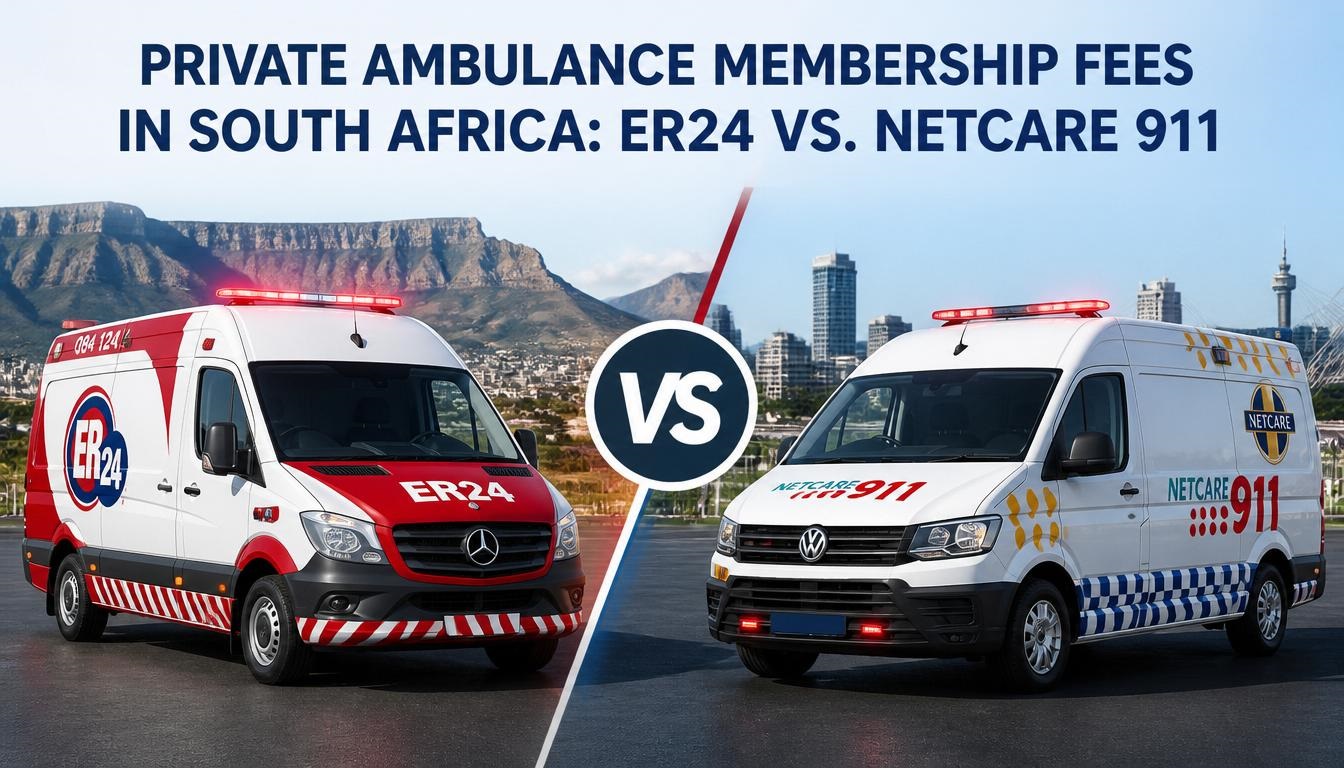 Private Ambulance Membership Fees in South Africa: ER24 vs. Netcare 911