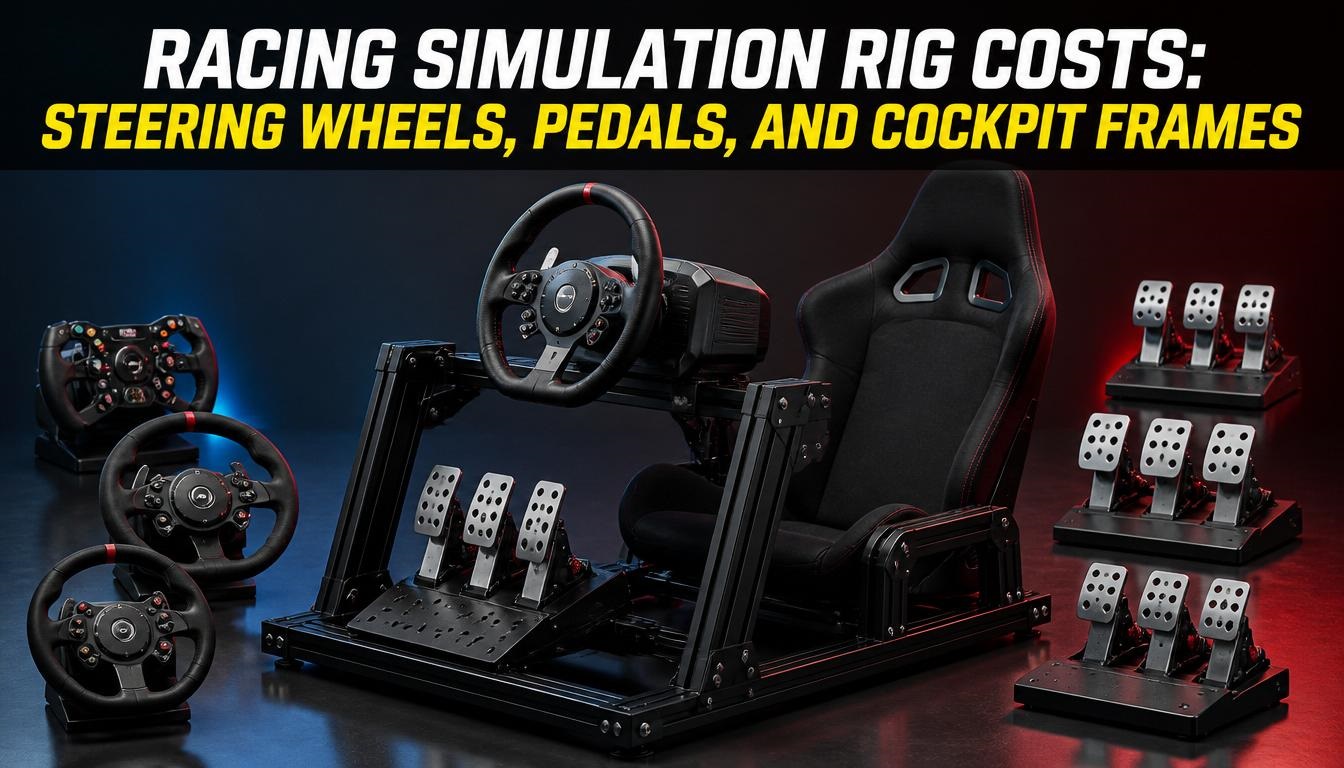 Racing Simulation Rig Costs: Steering Wheels, Pedals, and Cockpit Frames