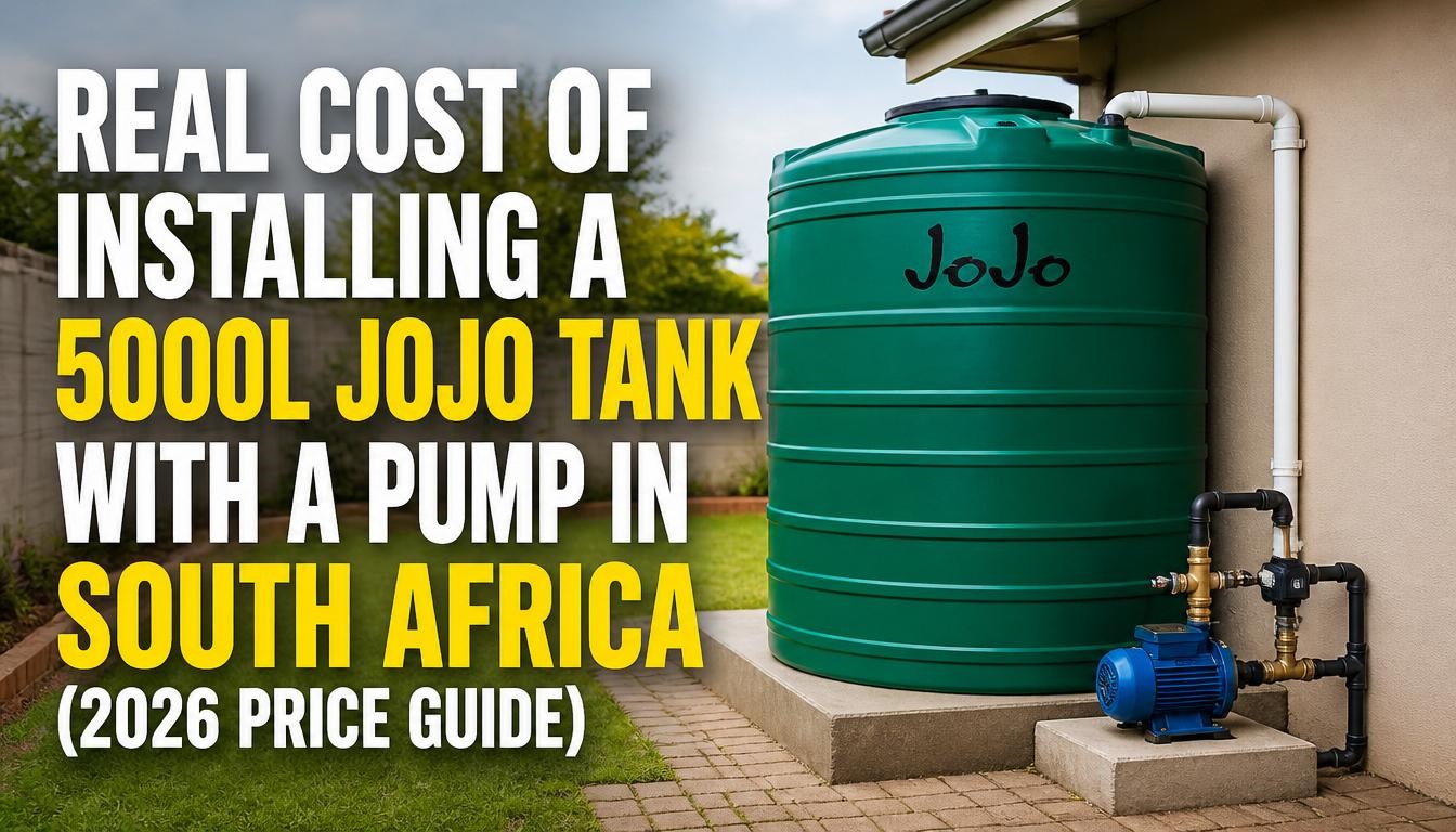 Real Cost of Installing a 5000L JoJo Tank with a Pump in South Africa (2026 Price Guide) Real Cost of Installing a 5000L JoJo Tank with a Pump in South Africa (2026 Price Guide)