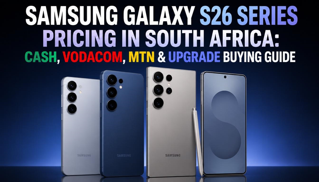 Samsung Galaxy S26 Series Pricing in South Africa: Cash, Vodacom, MTN & Upgrade Buying Guide Samsung Galaxy S26 Series Pricing in South Africa: Cash, Vodacom, MTN & Upgrade Buying Guide