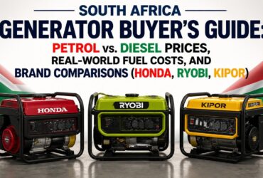 South Africa Generator Buyer’s Guide: Petrol vs. Diesel Prices, Real-World Fuel Costs, and Brand Comparisons (Honda, Ryobi, Kipor)