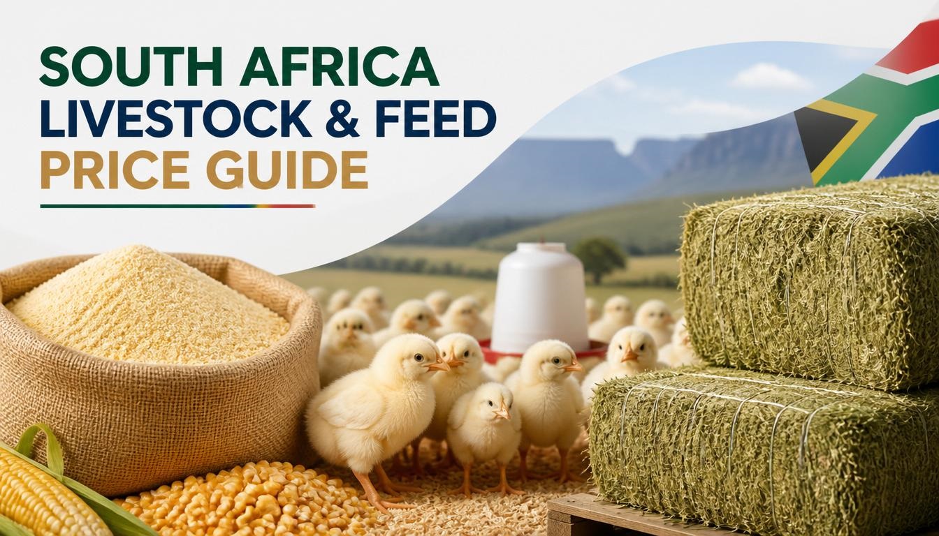 South Africa Livestock & Feed Price Guide: Maize Meal, Broiler Starter, and Lucerne Bales South Africa Livestock & Feed Price Guide: Maize Meal, Broiler Starter, and Lucerne Bales