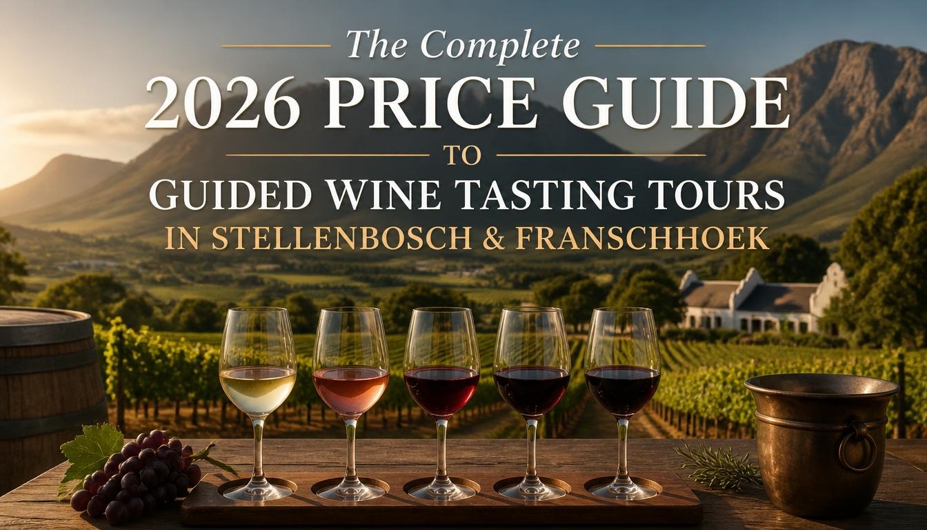 The Complete 2026 Price Guide to Guided Wine Tasting Tours in Stellenbosch & Franschhoek The Complete 2026 Price Guide to Guided Wine Tasting Tours in Stellenbosch & Franschhoek