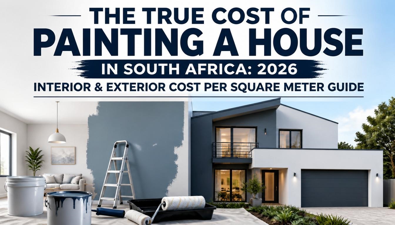 The True Cost of Painting a House in South Africa: 2026 Interior & Exterior Cost Per Square Meter Guide The True Cost of Painting a House in South Africa: 2026 Interior & Exterior Cost Per Square Meter Guide