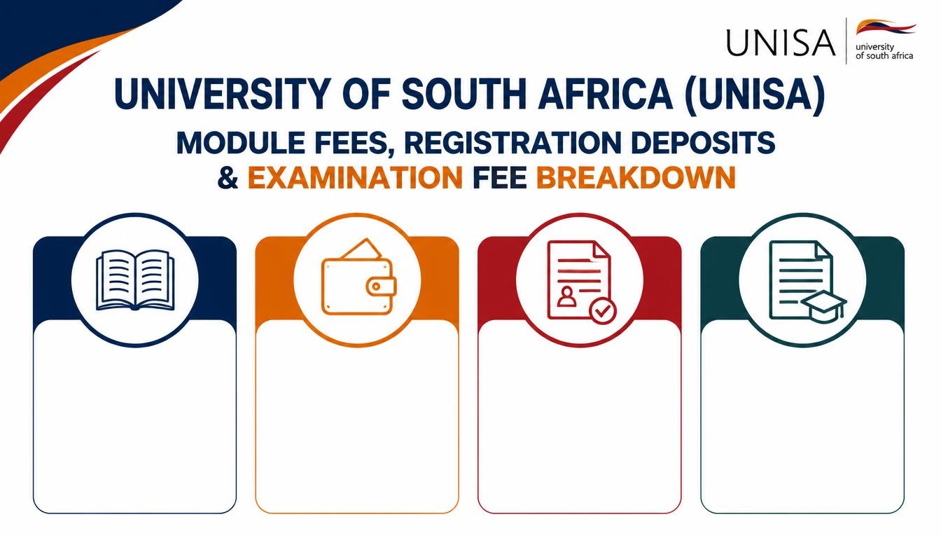 UNISA Module Fees, Registration Deposits & Examination Fee Breakdown