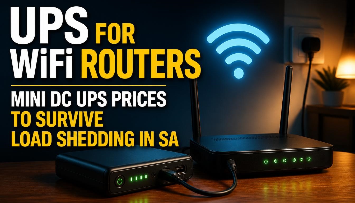 UPS for WiFi Routers Mini DC UPS Prices to Survive Load Shedding in SA UPS for WiFi Routers: Mini DC UPS Prices to Survive Load Shedding in SA