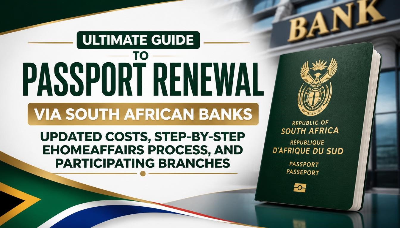 Ultimate Guide to Passport Renewal via South African Banks: Updated Costs, Step-by-Step eHomeAffairs Process, and Participating Branches Ultimate Guide to Passport Renewal via South African Banks: Updated Costs, Step-by-Step eHomeAffairs Process, and Participating Branches