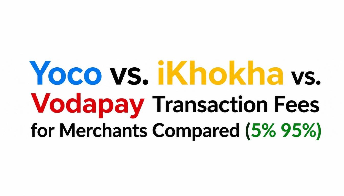 Yoco vs. iKhokha vs. Vodapay Transaction Fees for Merchants Compared Yoco vs. iKhokha vs. Vodapay Transaction Fees for Merchants Compared