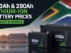 100Ah & 200Ah Lithium-Ion Battery Prices in South Africa 100Ah & 200Ah Lithium-Ion Battery Prices in South Africa