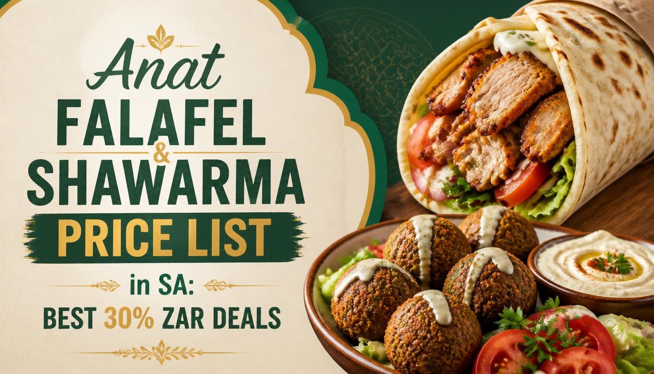Anat Falafel & Shawarma Price List in SA: Best ZAR Deals