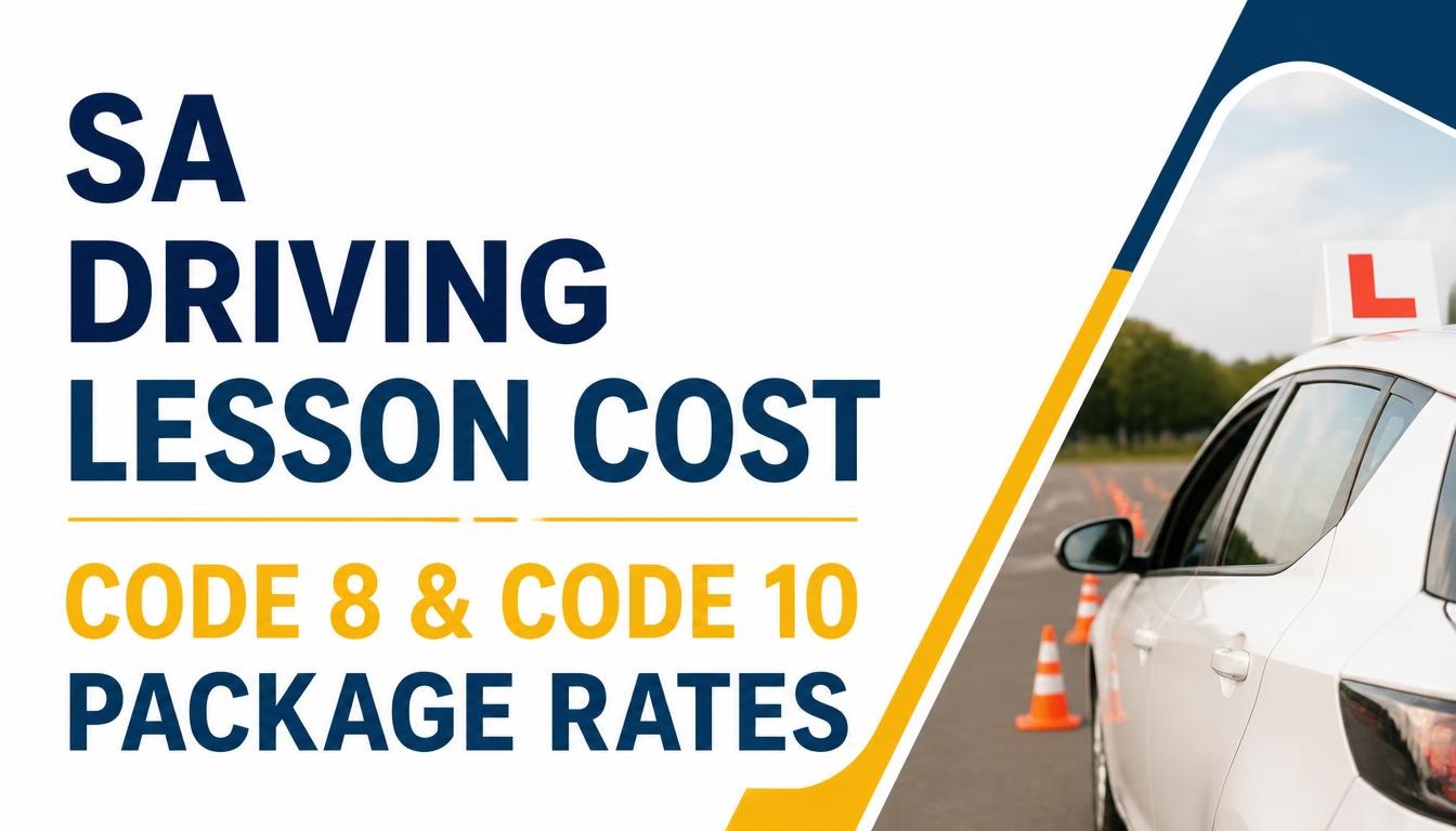 Average cost of a Code 8 / Code 10 driving lesson package