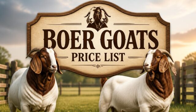 Boer Goats Price List (Breeding vs Slaughter Rams) Boer Goats Price List (Breeding vs Slaughter Rams)