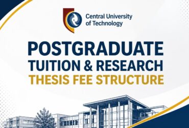Central University of Technology (CUT) Postgraduate Tuition & Research Thesis Fee Structure