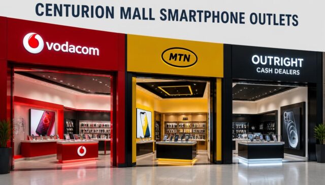 Centurion Mall Smartphone Outlets Vodacom, MTN & Outright Cash Dealers