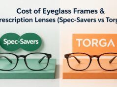 Cost of Eyeglass Frames & Prescription Lenses (Spec-Savers vs Torga) Cost of Eyeglass Frames & Prescription Lenses (Spec-Savers vs Torga)