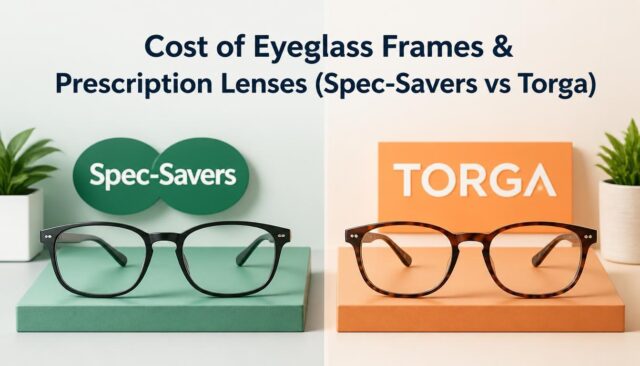 Cost of Eyeglass Frames & Prescription Lenses (Spec-Savers vs Torga)