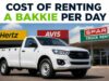 Cost of Renting a Bakkie Per Day (Hertz, Avis, Spar Truck Rental) Cost of Renting a Bakkie Per Day (Hertz, Avis, Spar Truck Rental)