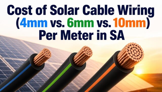 Cost of Solar Cable Wiring (4mm vs. 6mm vs. 10mm) Per Meter in SA Cost of Solar Cable Wiring (4mm vs. 6mm vs. 10mm) Per Meter in SA
