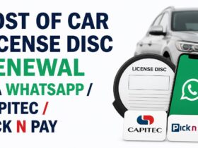 Cost of car license disc renewal