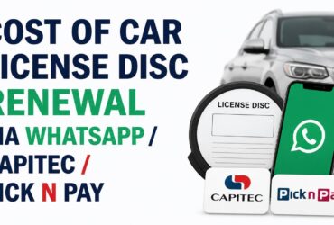 Cost of car license disc renewal