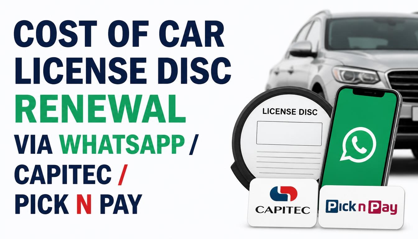 Cost of car license disc renewal