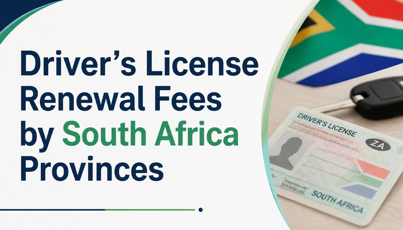 Driver's License Renewal Fees by South Africa Provinces